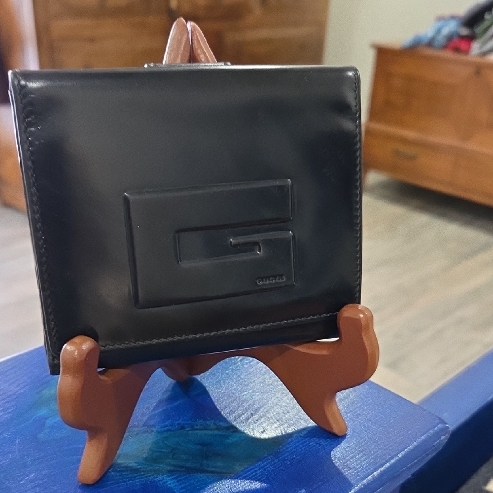 GUCCI Black Leather Wallet